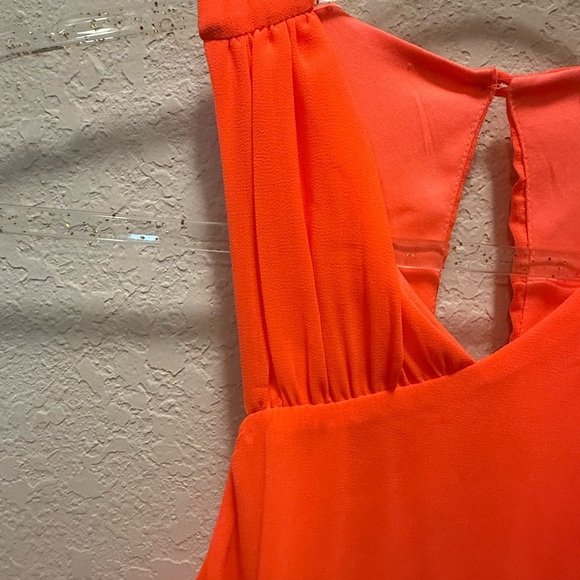 Gianni Bini Elegant Orange Sleeveless Dress Size S - Picture 4 of 7